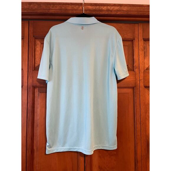 IZOD Golf Men's Performance Grid Short Sleeve Stretch Polo Shirt-Legacy Size L - Picture 9 of 10